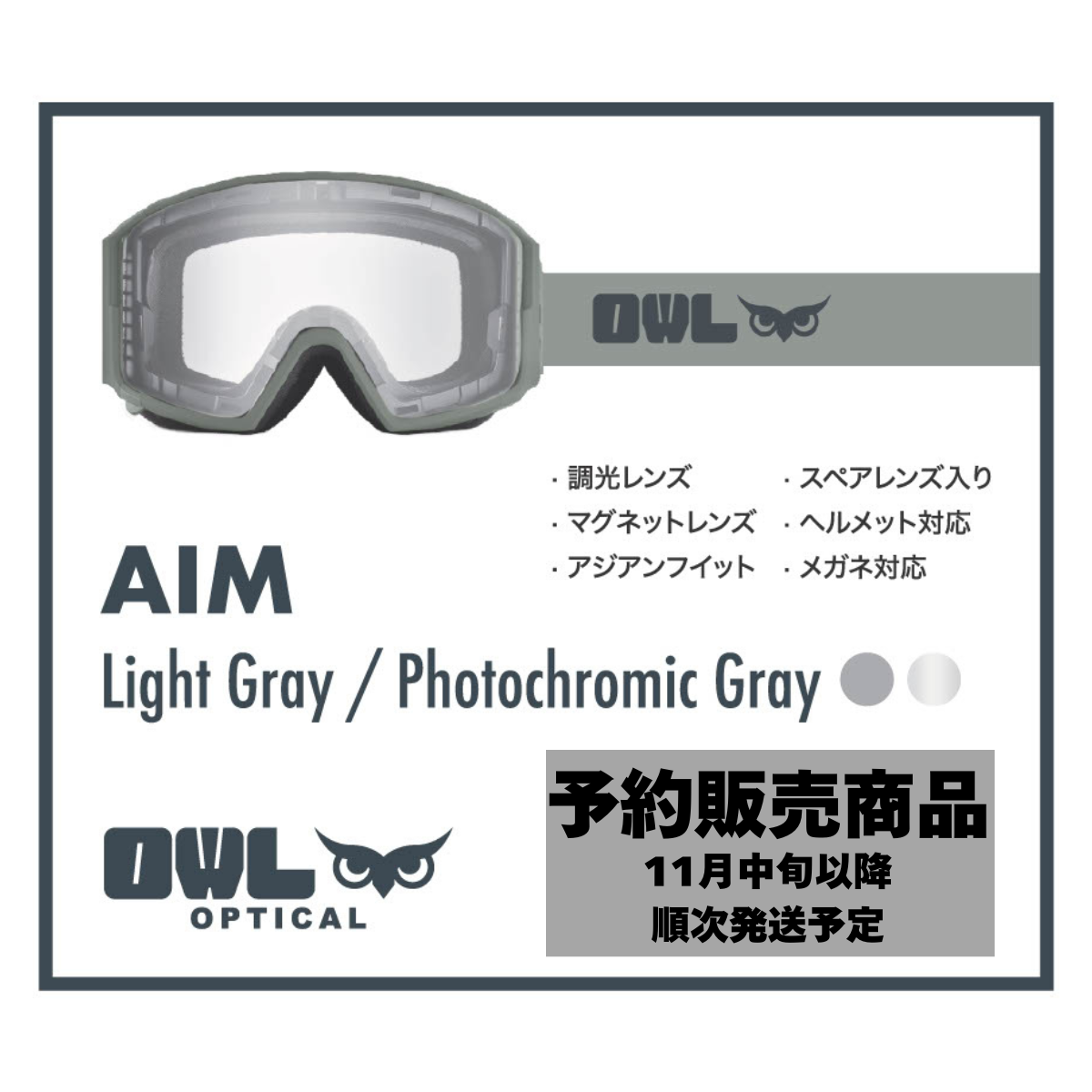 Aim Light Gray Photochromic