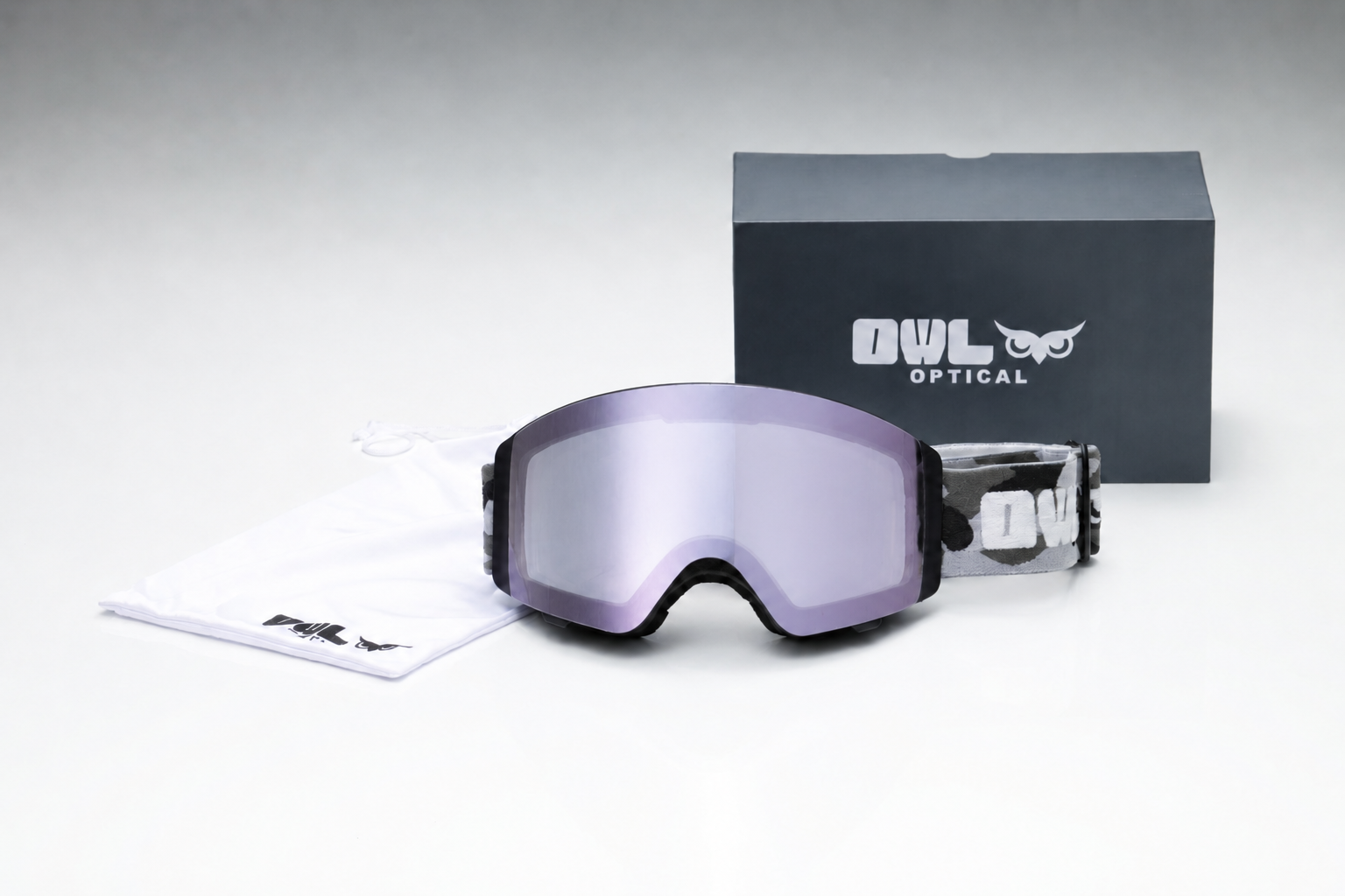 Flow Black Camo JAPOW TUNE Photochromic lens Purple with Red Green