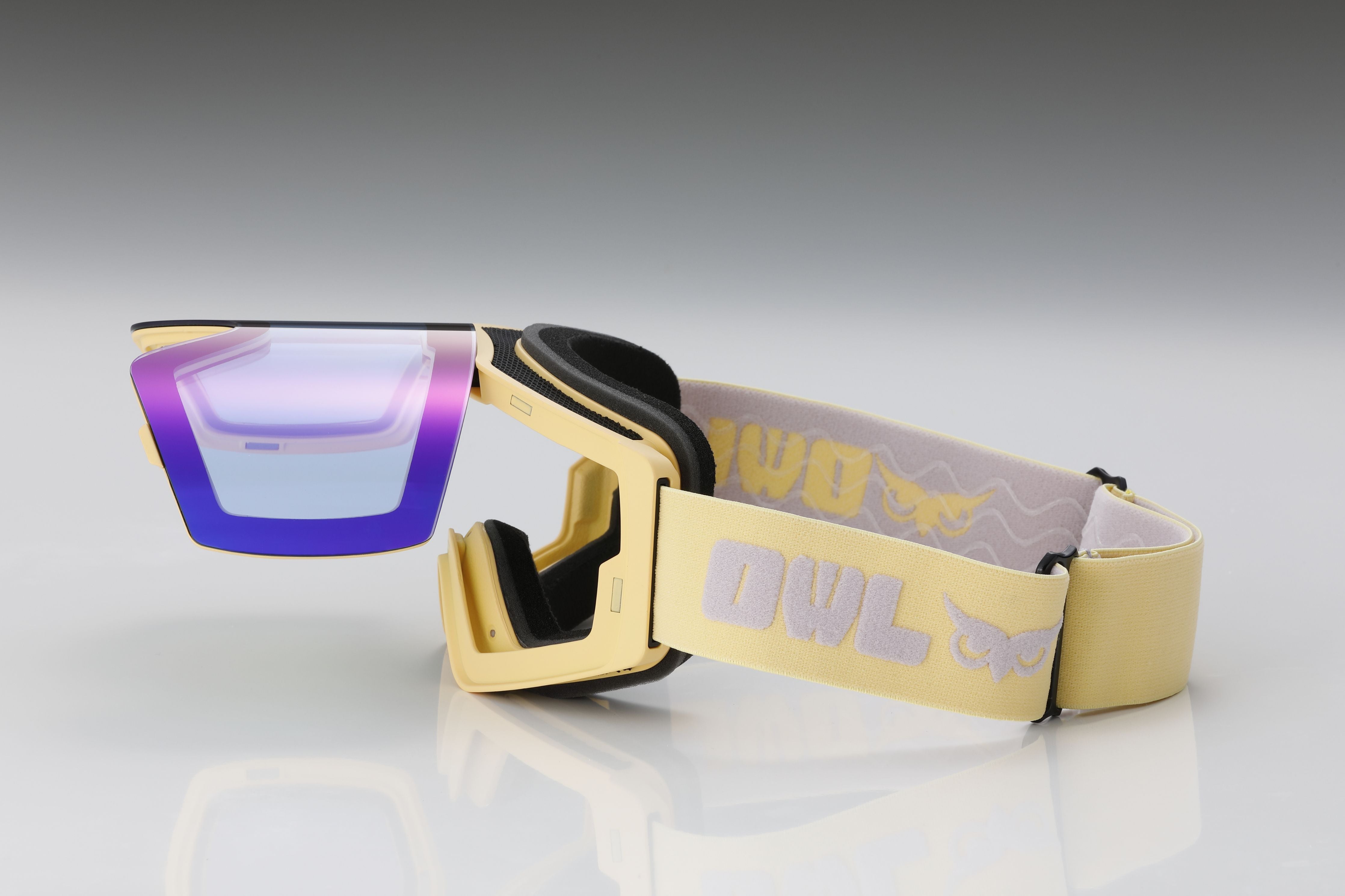Flow mini Yellow Photochromic lens Purple – OWL OPTICAL