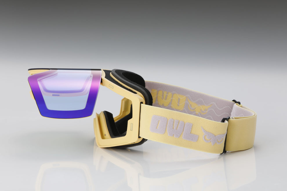 Flow Yellow Photochromic lens Purple – OWL OPTICAL