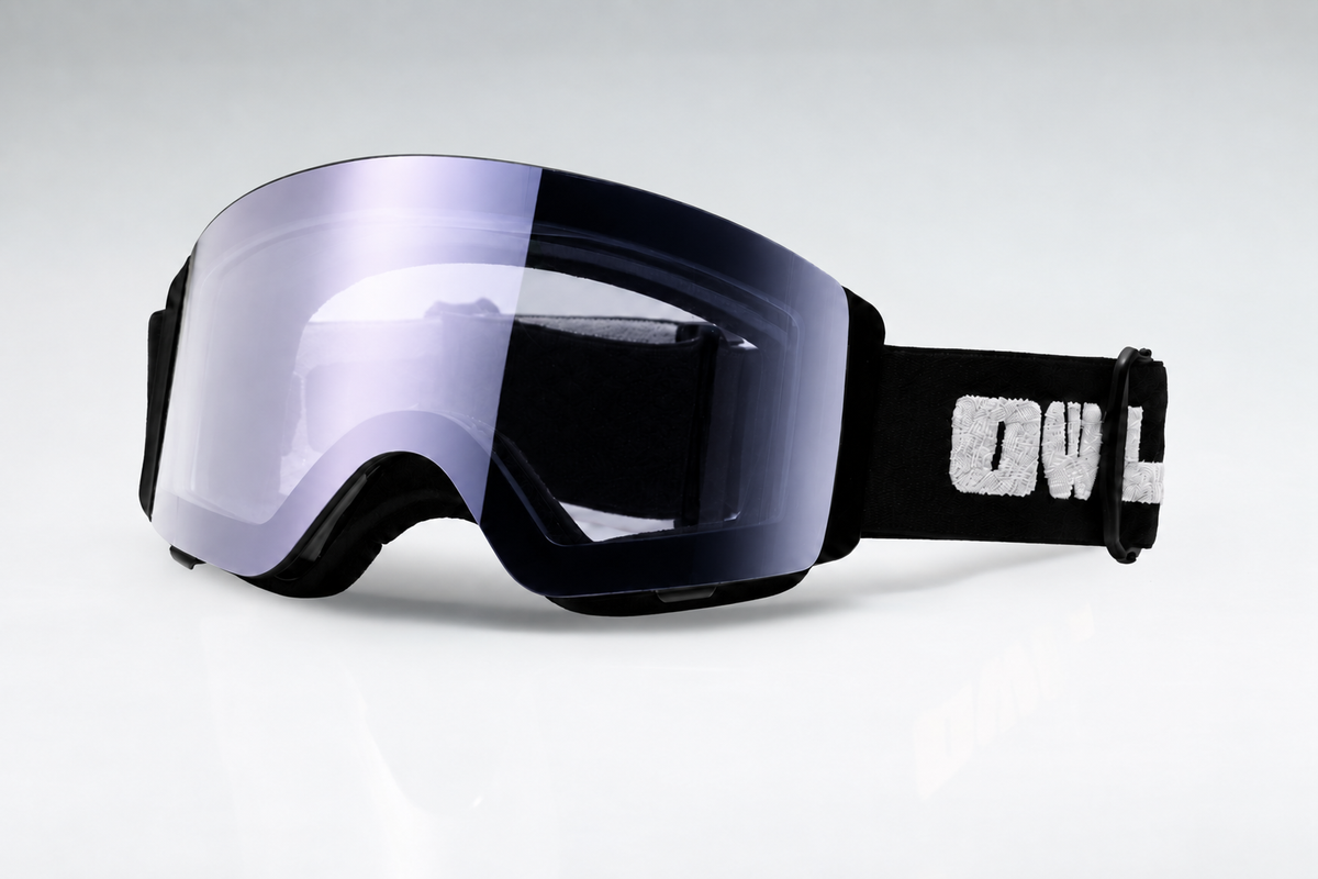 Flow Black JAPOW TUNE Photochromic lens Purple with Red Green