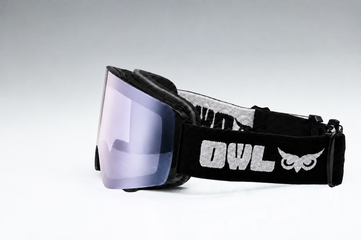 Flow Black JAPOW TUNE Photochromic lens Purple with Red Green