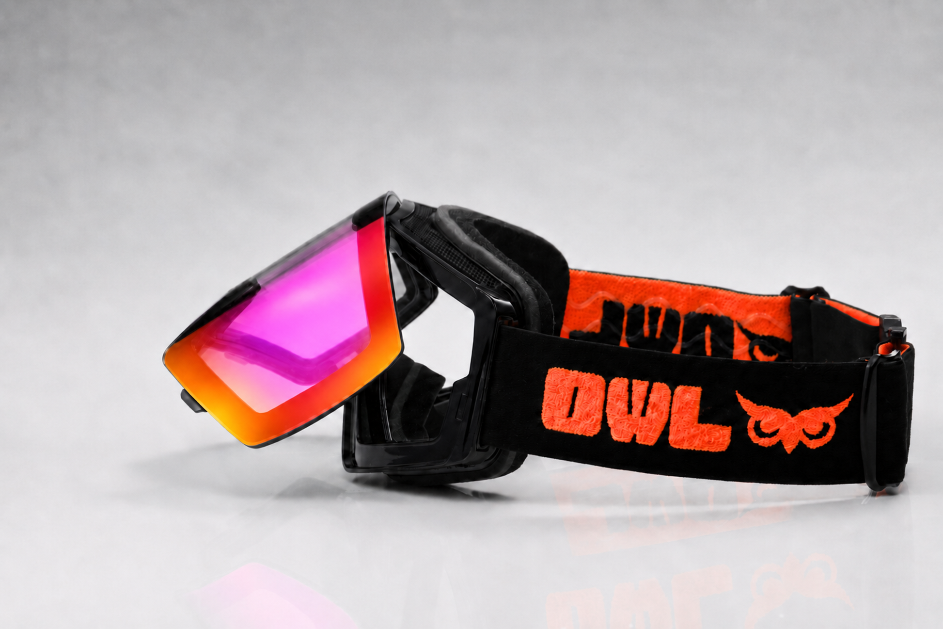 Flow G Black JAPOW TUNE Photochromic lens Blue with Purple Red