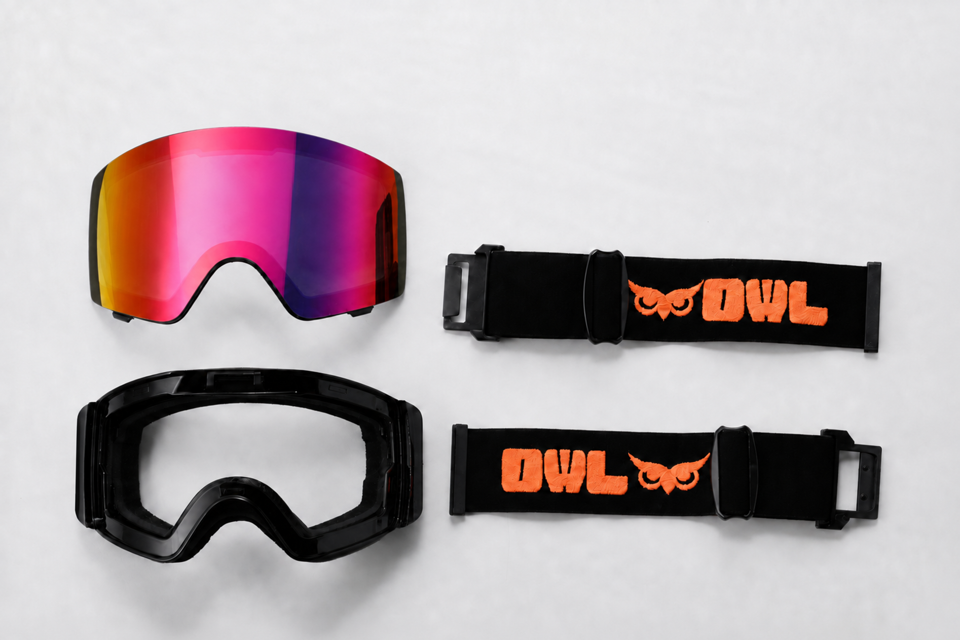 Flow G Black JAPOW TUNE Photochromic lens Blue with Purple Red