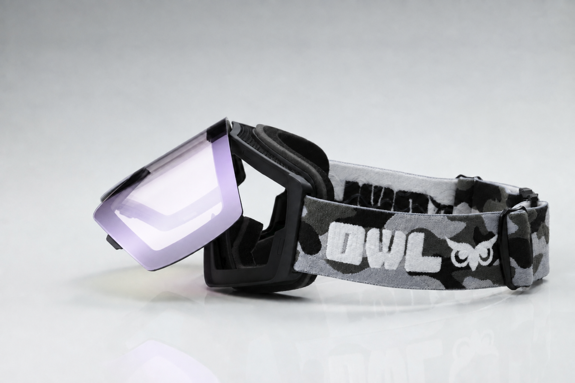 Flow Black Camo JAPOW TUNE Photochromic lens Purple with Red Green