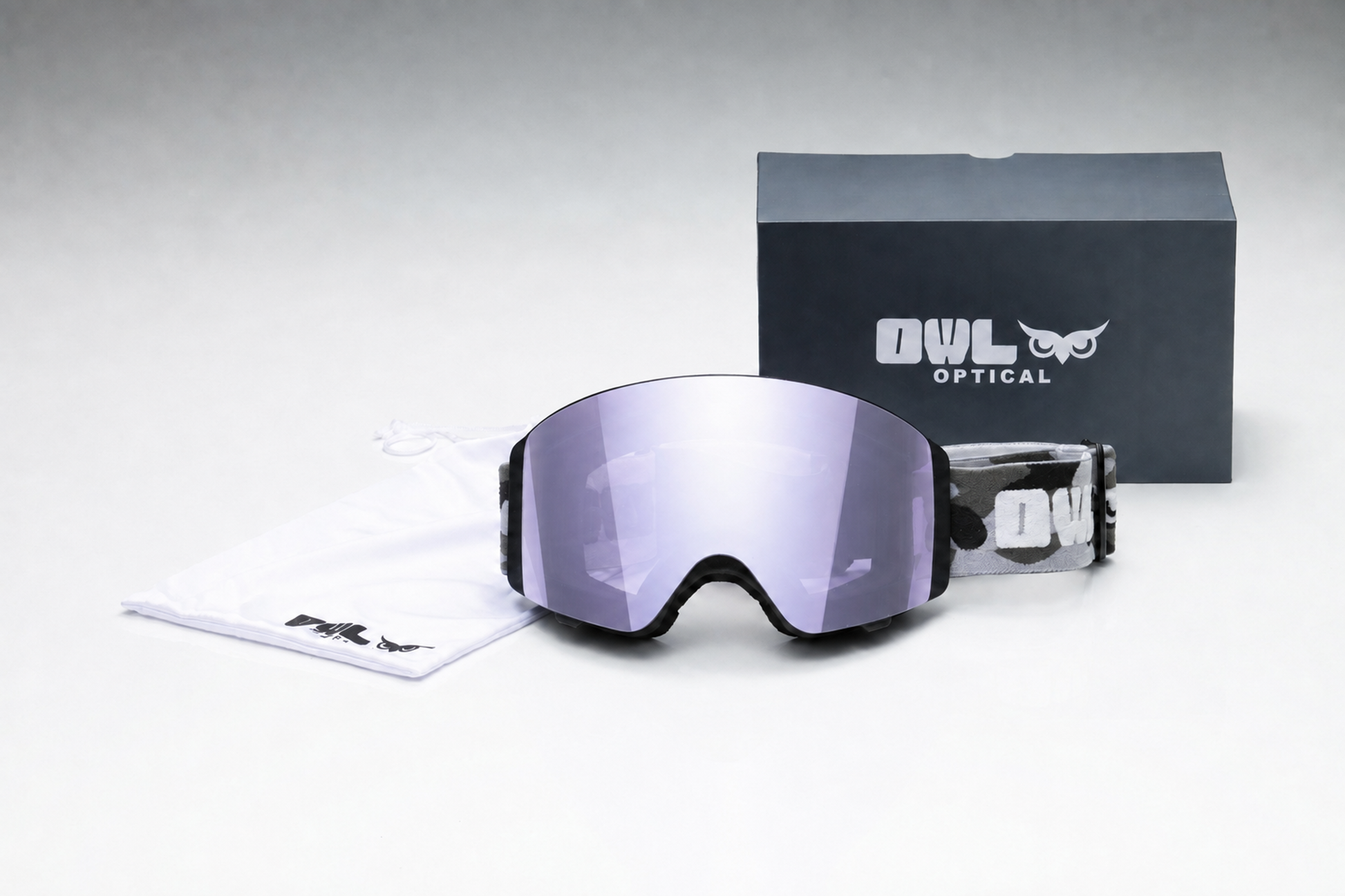 Flow Black Camo JAPOW TUNE Photochromic lens Purple with Red Green