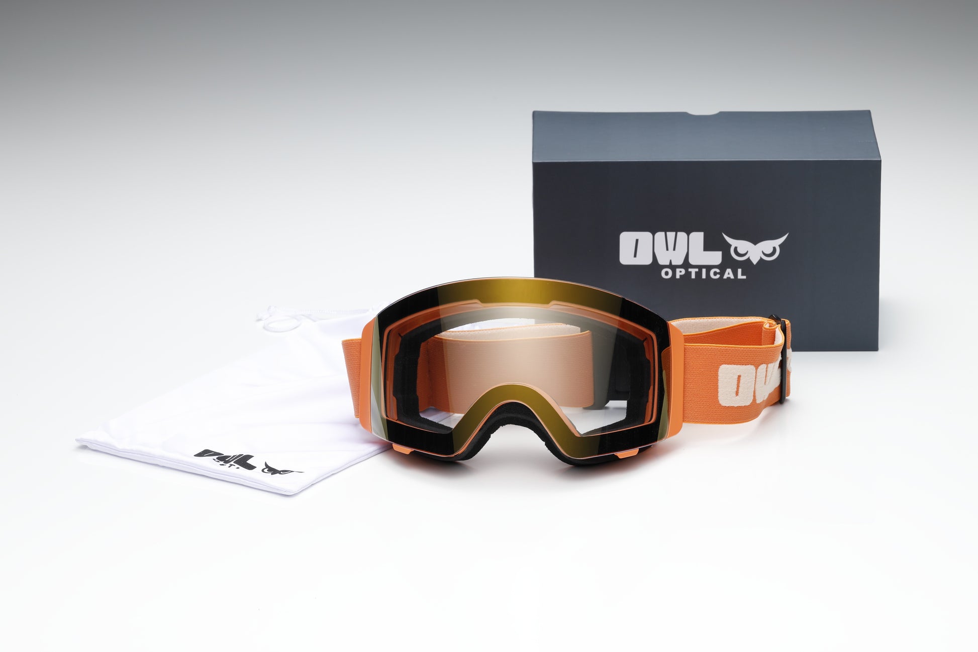 Flow Orange Photochromic lens Blue with Full Revo K Gold