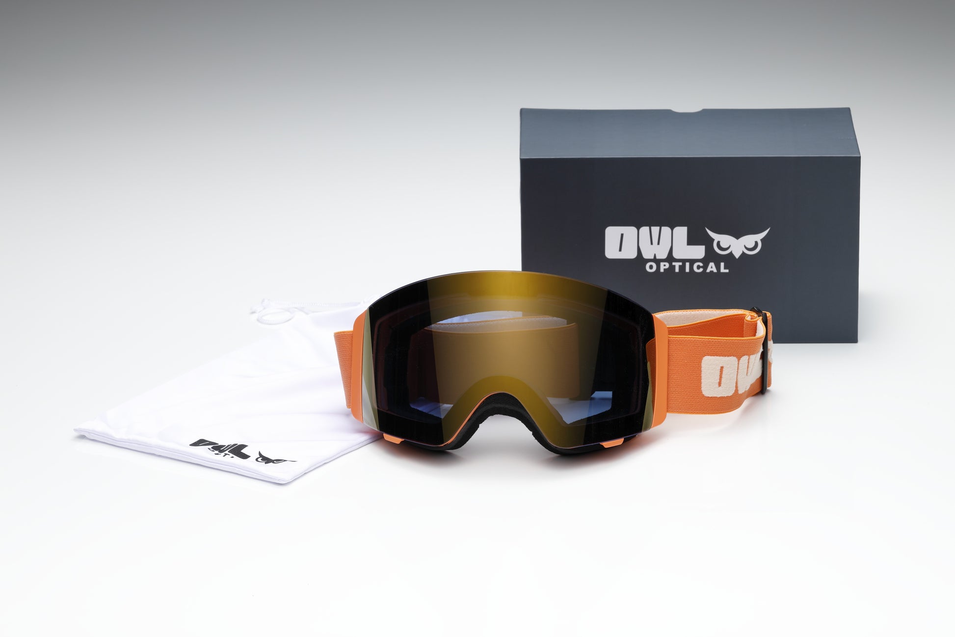Flow Orange Photochromic lens Blue with Full Revo K Gold