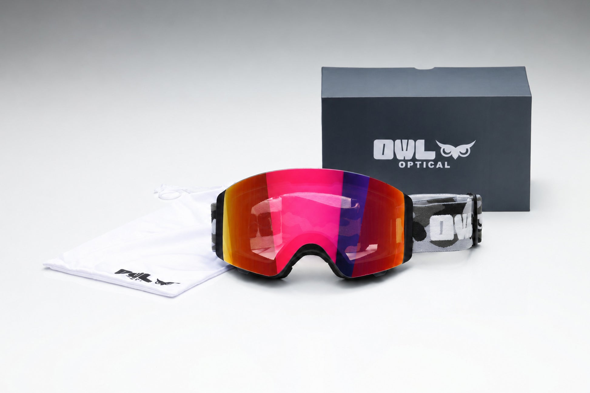 Flow Black Camo JAPOW TUNE Photochromic lens Blue with Purple Red