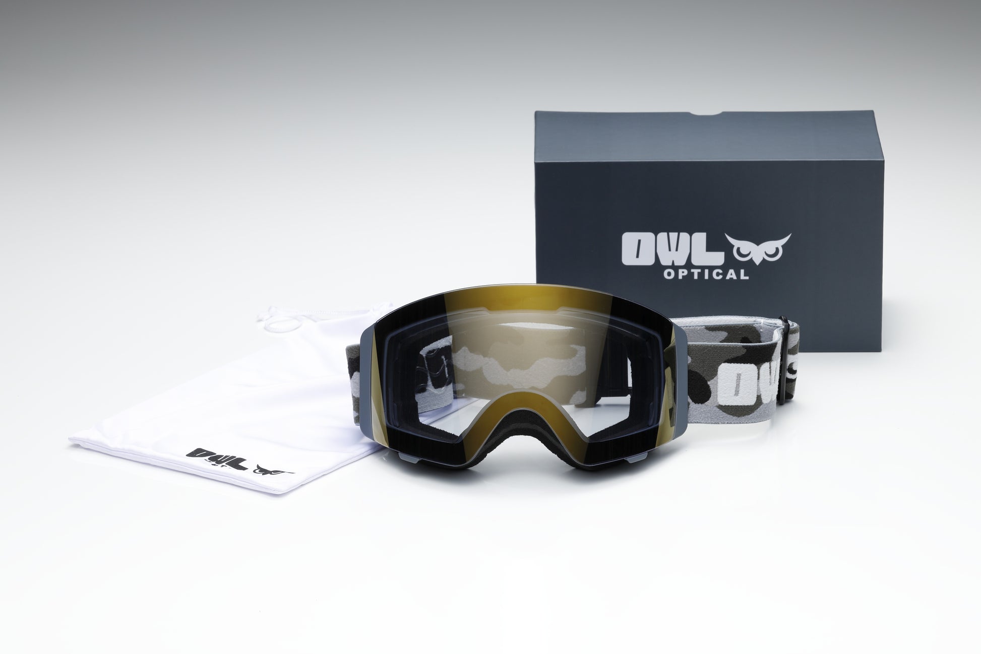 Flow Cement Camo Photochromic lens Blue with Full Revo K Gold