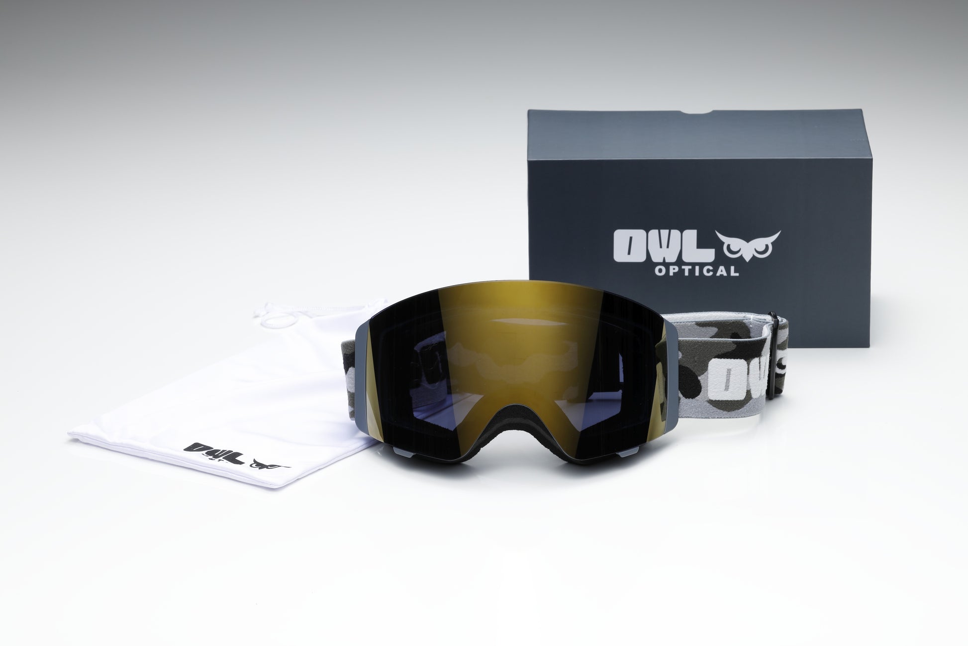 Flow Cement Camo Photochromic lens Blue with Full Revo K Gold