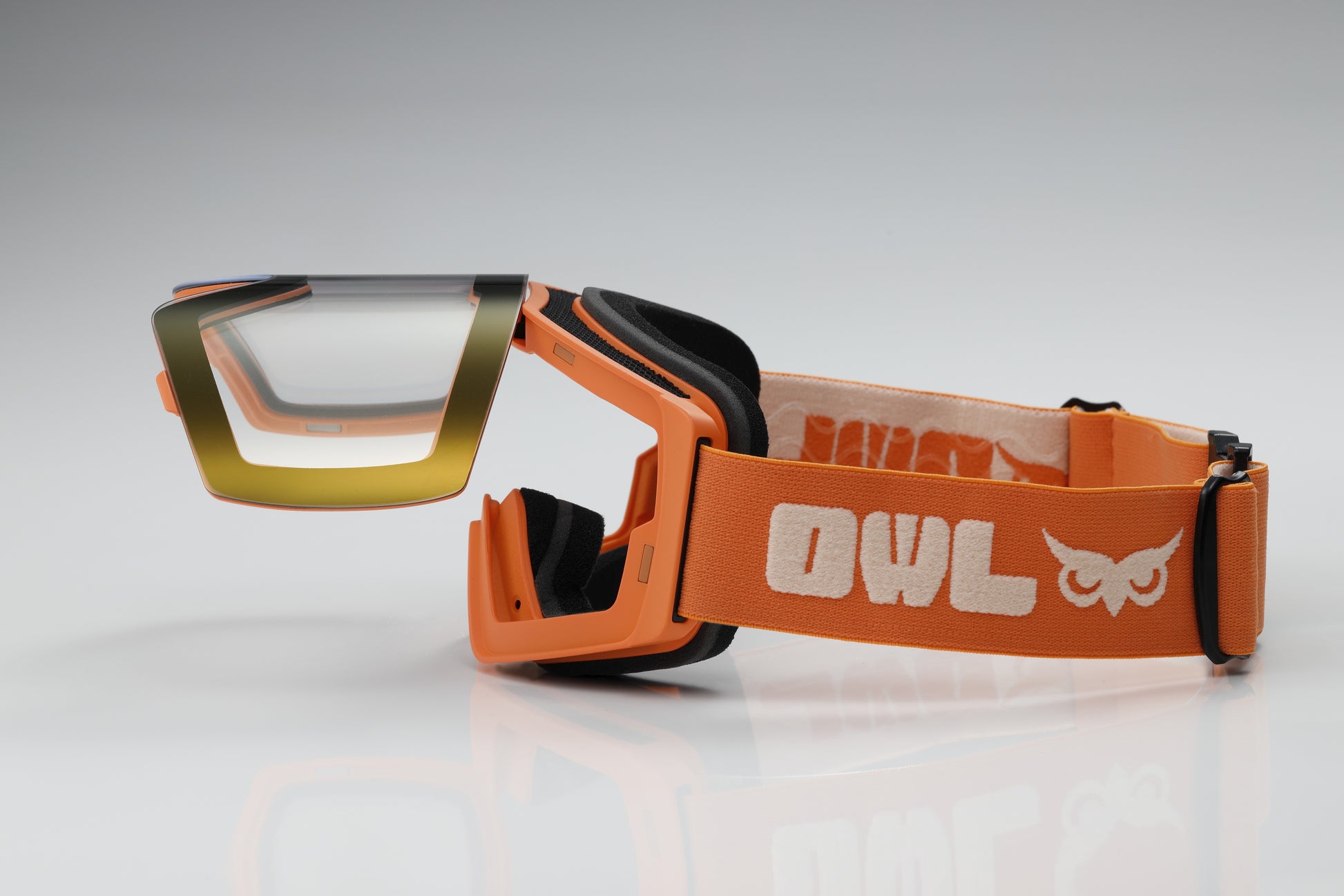 Flow Orange Photochromic lens Blue with Full Revo K Gold