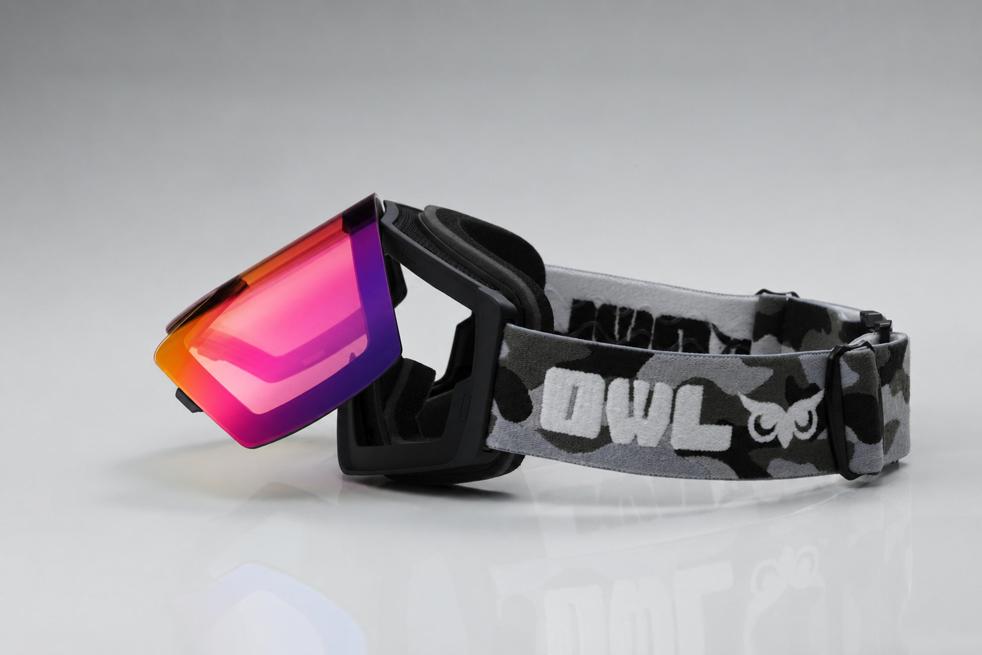 Flow Black Camo JAPOW TUNE Photochromic lens Blue with Purple Red
