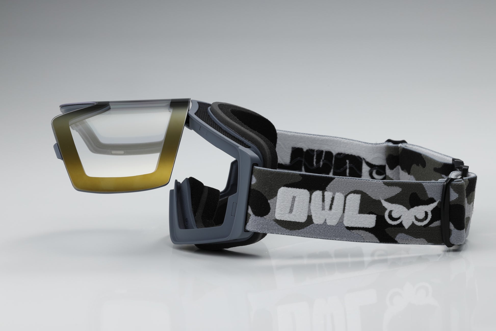 Flow Cement Camo Photochromic lens Blue with Full Revo K Gold