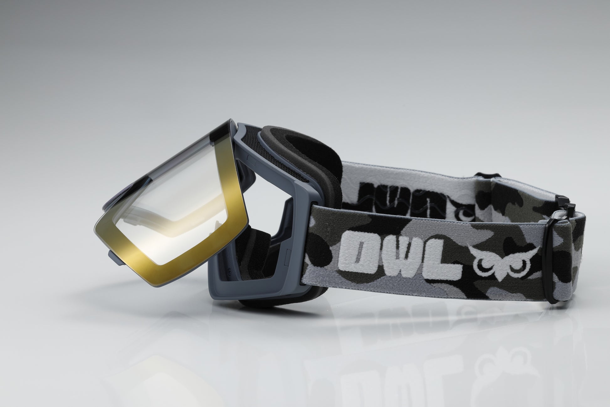 Flow Cement Camo Photochromic lens Blue with Full Revo K Gold